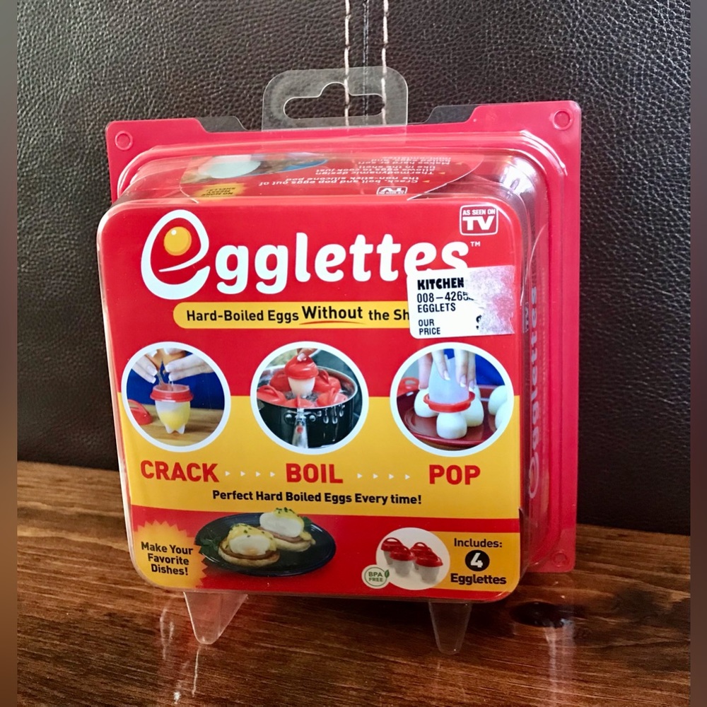 NEW EGGLETTES Hard Boil Eggs Without Shells Kitchen Storage Egg Container